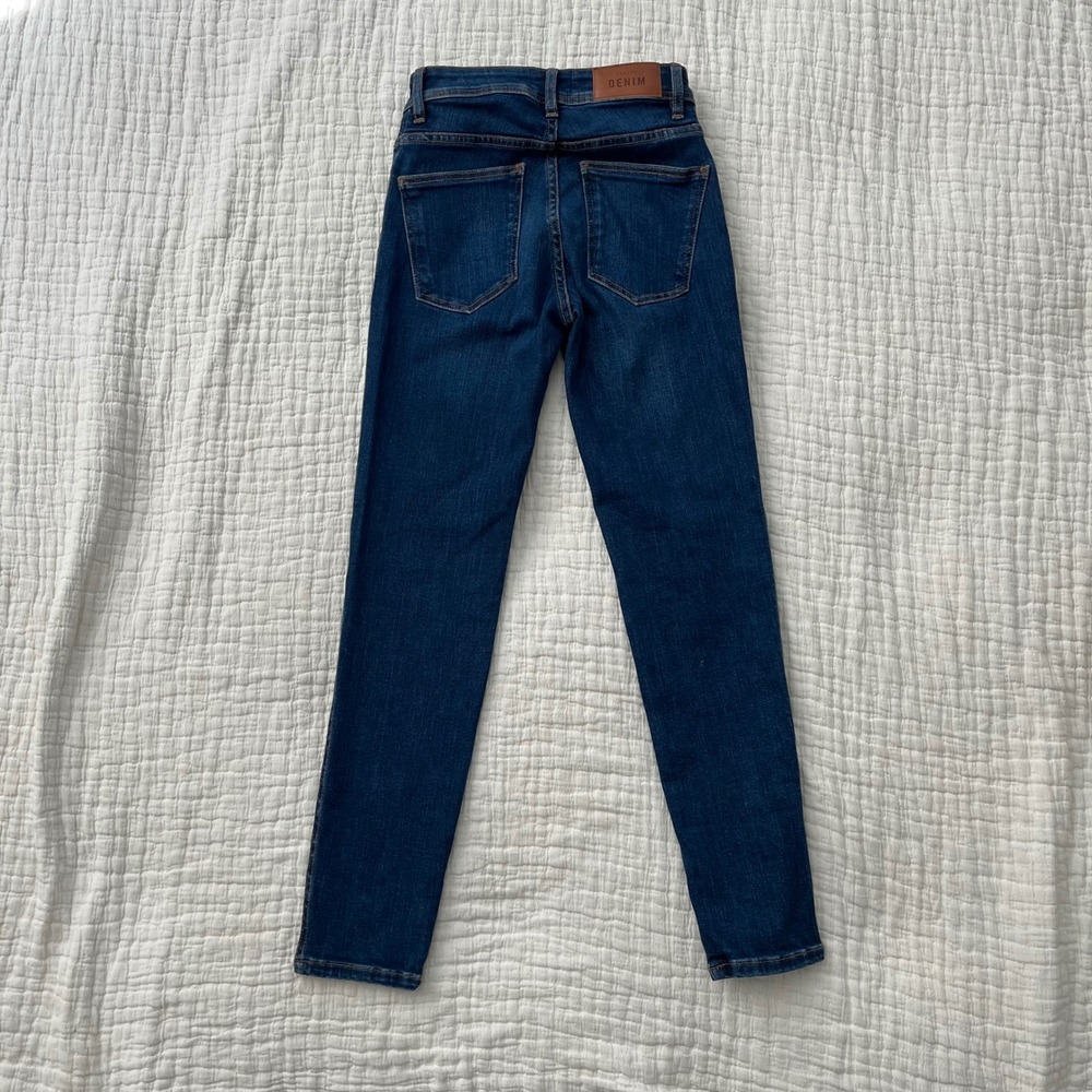 Sezane Slim Parfait Jeans Denim Blue 24 NWOT - Picture 4 of 11